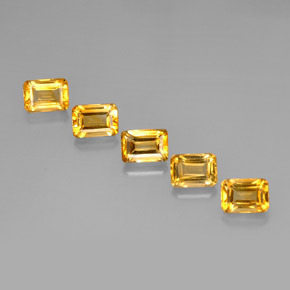 Achetez naturel 5,58ct doré citrine gems, taille émeraude, en provenance brésil chez gemselect. en stock, livraison internationale!