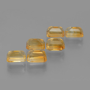 Achetez naturel 6,92ct doré citrine gems, taille émeraude, en provenance madagascar chez gemselect. en stock, livraison internationale!