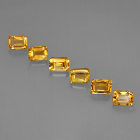 Achetez naturel ct jaune citrine gems, taille émeraude, en provenance madagascar chez gemselect. en stock, livraison internationale!