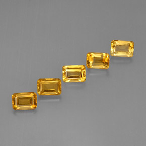 Achetez naturel ct jaune citrine gems, taille émeraude, en provenance madagascar chez gemselect. en stock, livraison internationale!