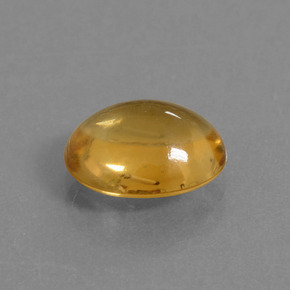 Citrine jaune naturelle coupe ovale, 2,70 ct, transparent