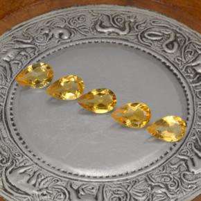 Achetez naturel 3,62ct jaune citrine gems, en forme de poire, en provenance brésil chez gemselect. en stock, livraison internationale!