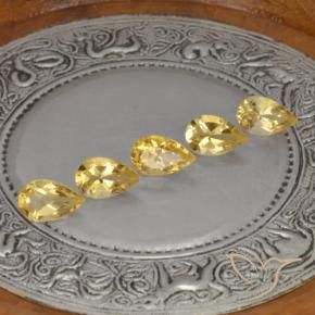 Shop natural 4.19ct Medium Gold  Citrine gems, En forme de poire, from Brésil at GemSelect. In stock, global shipping!