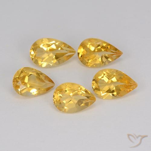 Shop natural 3.36ct Medium Gold  Citrine gems, En forme de poire, from Brésil at GemSelect. In stock, global shipping!