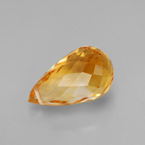 Citrine or naturelle briolette, 4,22 ct, VVS