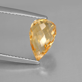 Citrine or naturelle briolette, 2,74 ct, VVS