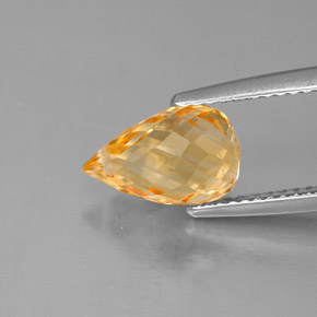 Citrine or naturelle briolette, 2,74 ct, VVS