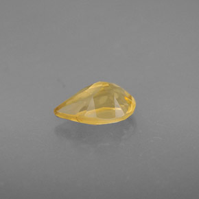 Citrine jaune naturelle en forme de poire, 0,83 ct, VVS-VS