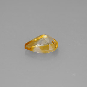 Citrine jaune naturelle en forme de poire, 0,83 ct, VVS-VS