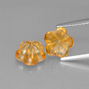 Achetez naturel ct orange citrine gems, taille fleur, en provenance madagascar chez gemselect. en stock, livraison internationale!