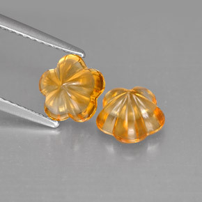 Achetez naturel ct orange citrine gems, taille fleur, en provenance madagascar chez gemselect. en stock, livraison internationale!