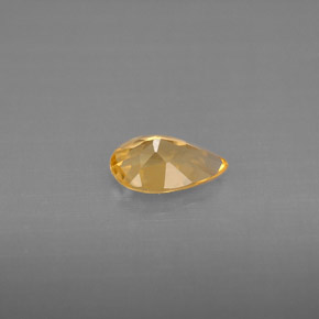 Citrine jaune naturelle en forme de poire, 0,61 ct, VVS-VS