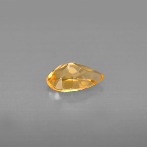 Citrine jaune naturelle en forme de poire, 0,73 ct, VVS-VS