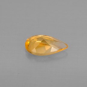 Citrine jaune naturelle en forme de poire, 0,69 ct, VVS-VS