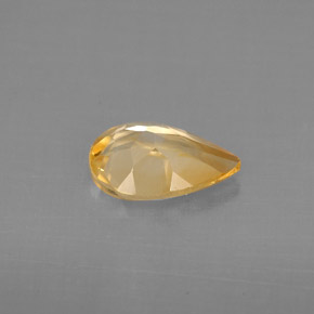 Citrine jaune naturelle en forme de poire, 0,71 ct, VVS-VS