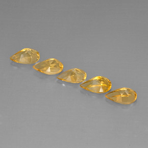 Achetez naturel 3,95ct jaune citrine gems, en forme de poire, en provenance brésil chez gemselect. en stock, livraison internationale!