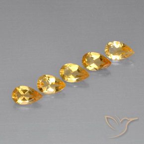 Shop natural 3.59ct Light Orange-Gold  Citrine gems, En forme de poire, from Brésil at GemSelect. In stock, global shipping!