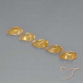 Shop natural 3.59ct Light Orange-Gold  Citrine gems, En forme de poire, from Brésil at GemSelect. In stock, global shipping!