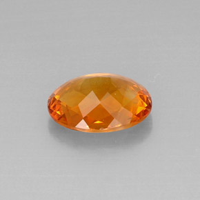 Citrine orange naturelle coupe ovale, 3,22 ct, VVS-VS