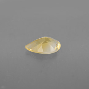 Citrine jaune naturelle en forme de poire, 0,58 ct, VVS