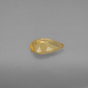 Citrine jaune naturelle en forme de poire, 0,66 ct, VVS