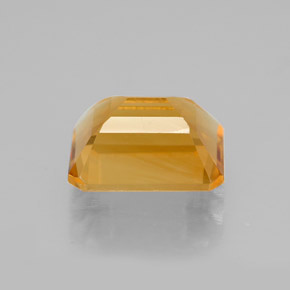 Citrine jaune naturelle taille émeraude, 2,11 ct, VVS-VS