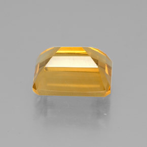 Citrine jaune naturelle taille émeraude, 2,20 ct, VVS