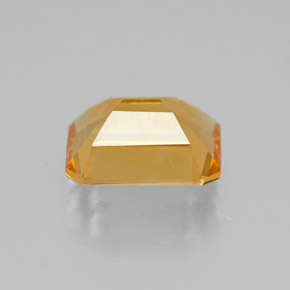 Citrine jaune naturelle taille émeraude, 1,88 ct, VVS