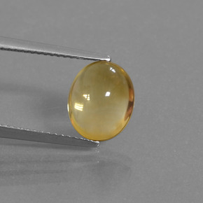 Citrine or naturelle coupe ovale, 2,97 ct, transparent