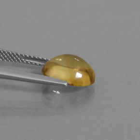 Citrine or naturelle coupe ovale, 2,97 ct, transparent