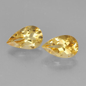 Achetez naturel ct jaune citrine gems, en forme de poire, en provenance brésil chez gemselect. en stock, livraison internationale!