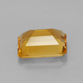Citrine jaune naturelle taille émeraude, 1,94 ct, VS