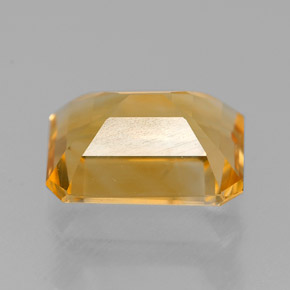 Citrine jaune naturelle taille émeraude, 2,03 ct, VVS-VS