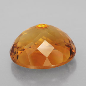Citrine orange naturelle coupe ovale, 11,83 ct, IF