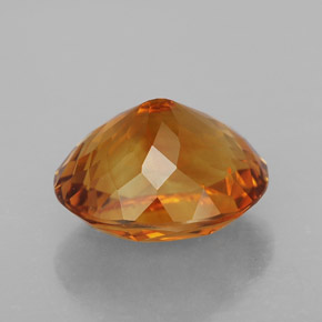 Citrine orange naturelle coupe ovale, 6,55 ct, VVS