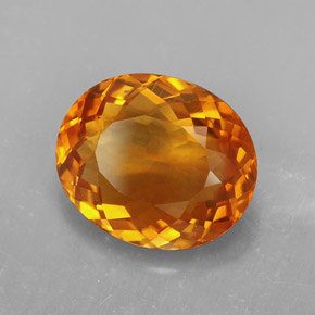 Citrine orange naturelle coupe ovale, 4,70 ct, VVS-VS
