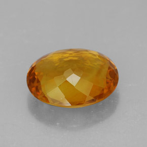 Citrine orange naturelle coupe ovale, 4,70 ct, VVS-VS
