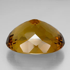 Citrine jaune naturelle coupe ovale, 105,90 ct, IF