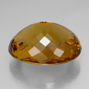 Citrine jaune naturelle coupe ovale, 100,00 ct, IF