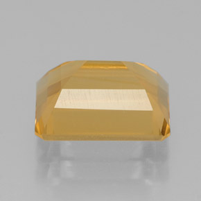 Citrine jaune naturelle taille émeraude, 2,18 ct, VS