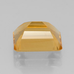 Citrine jaune naturelle taille émeraude, 2,04 ct, VVS-VS