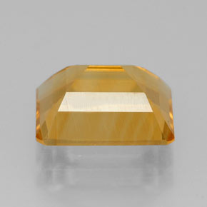 Citrine jaune naturelle taille émeraude, 2,05 ct, VVS-VS