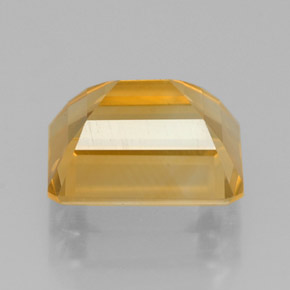 Citrine jaune naturelle taille émeraude, 2,37 ct, VVS-VS