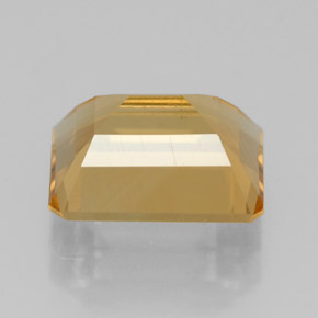 Citrine jaune naturelle taille émeraude, 2,17 ct, VS
