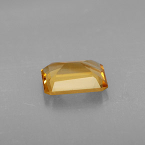Citrine jaune naturelle taille émeraude, 1,89 ct, VVS-VS