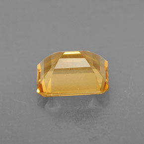 Citrine jaune naturelle taille émeraude, 1,74 ct, VVS-VS