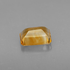 Citrine jaune naturelle taille émeraude, 1,97 ct, VS