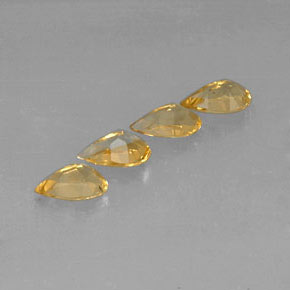 Achetez naturel 2,63ct jaune citrine gems, en forme de poire, en provenance brésil chez gemselect. en stock, livraison internationale!