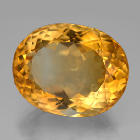 Citrine Jaune doré naturelle Coupe ovale, 25.86 ct, VVS