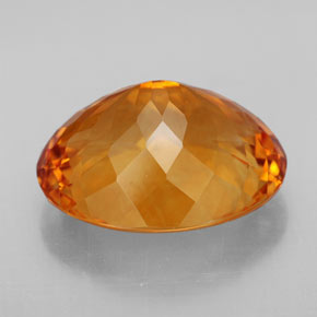 Citrine orange naturelle coupe ovale, 14,55 ct, IF